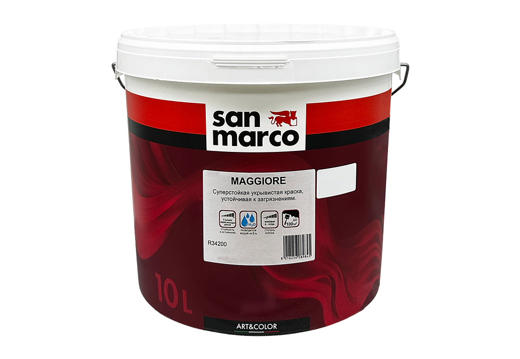 Краска San Marco R34200-BIANCO 10 л