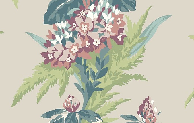 Английские обои 1838 Wallcoverings, коллекция Aurora, артикул 1804-116-02