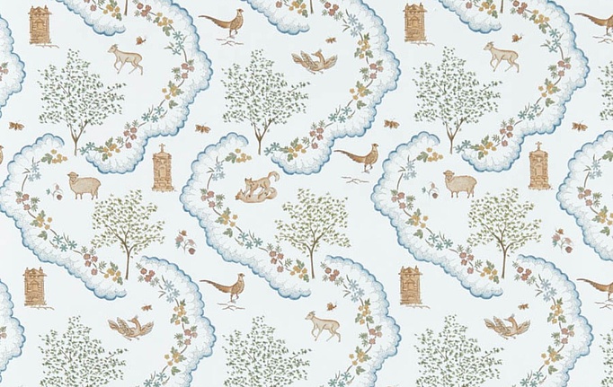Английские обои Sanderson, коллекция Highgrove, артикул 217481