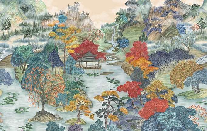 Английские панно и фотообои Cole & Son, коллекция Shinrin YOKU, артикул 126/12044
