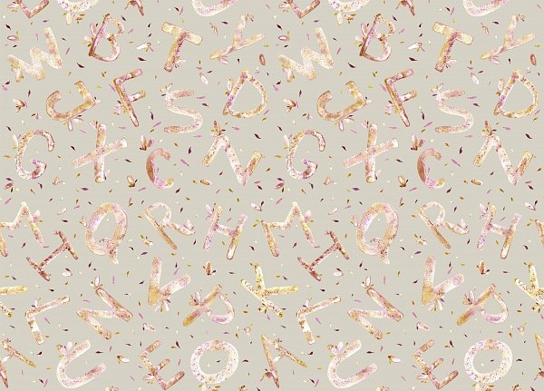 Обои Yana Svetlova Wallcoverings Art Prints ALPHABET03/MINTY