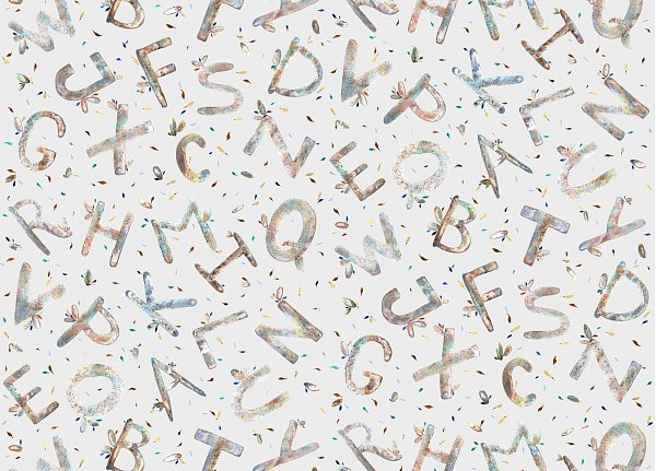 Обои Yana Svetlova Wallcoverings Art Prints ALPHABET04/MULTICOLOUR