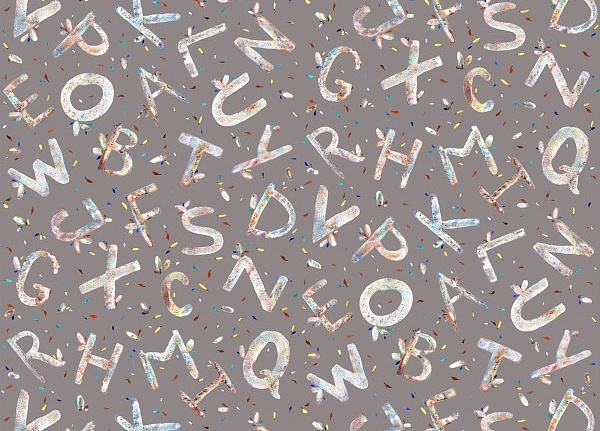 Обои Yana Svetlova Wallcoverings Art Prints ALPHABET07/COFFEE
