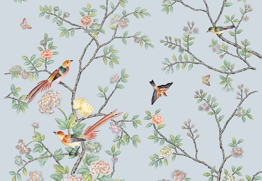 Обои Yana Svetlova Wallcoverings Art Prints B11/BLUE