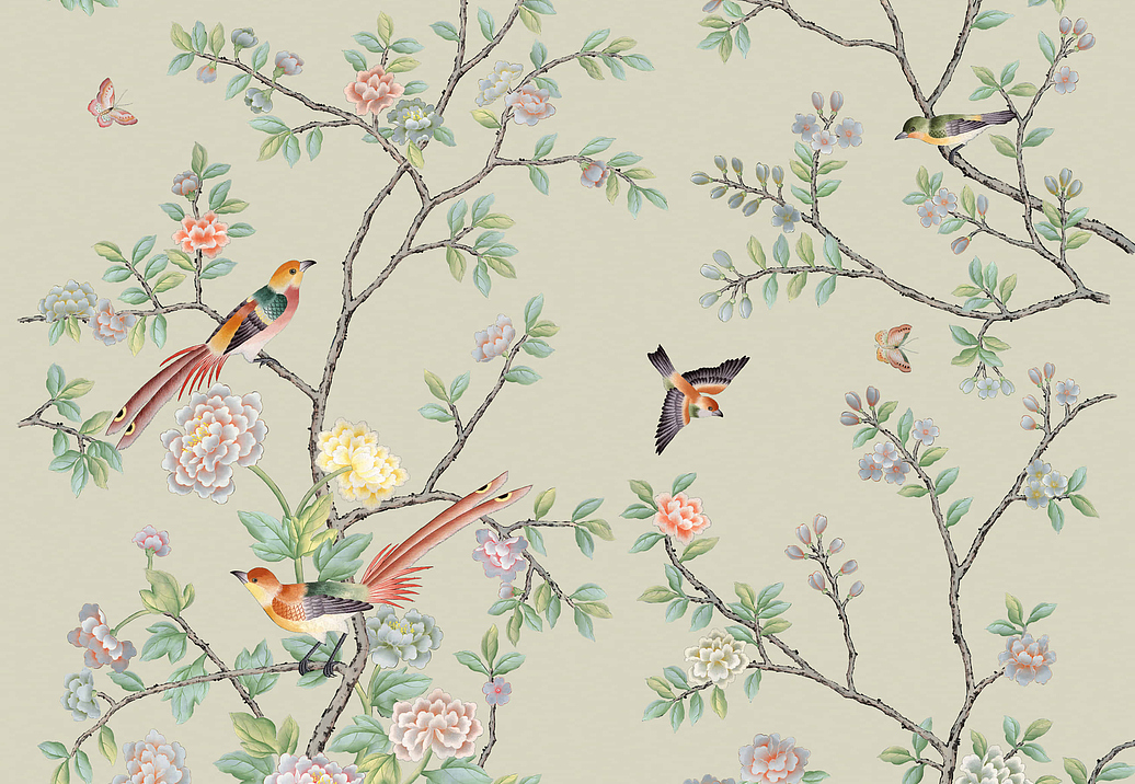 Обои Yana Svetlova Wallcoverings Art Prints B11/GREEN