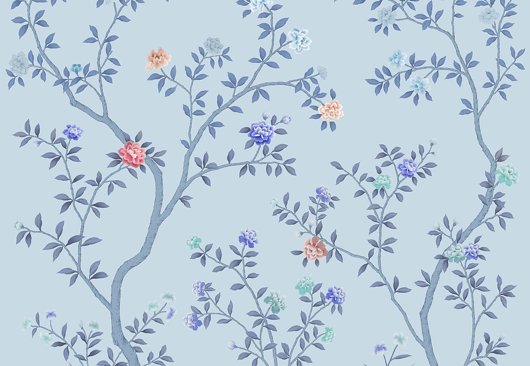 Обои Yana Svetlova Wallcoverings Art Prints B42/BLUE