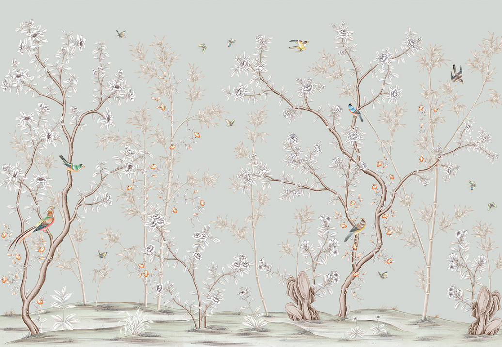 Обои Yana Svetlova Wallcoverings Art Prints B55-BLUE