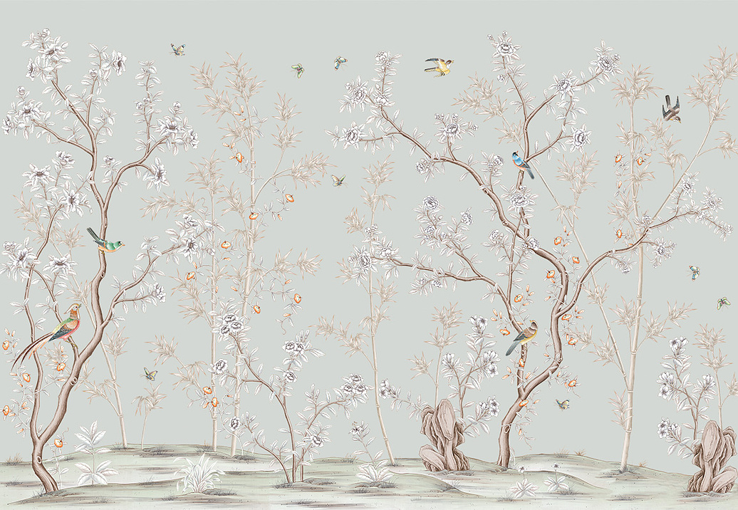 Обои Yana Svetlova Wallcoverings Art Prints B55-BLUE