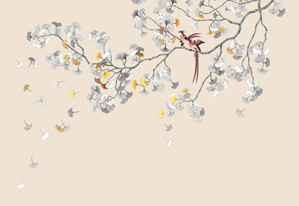 Обои Yana Svetlova Wallcoverings Art Prints C36/ORANGE