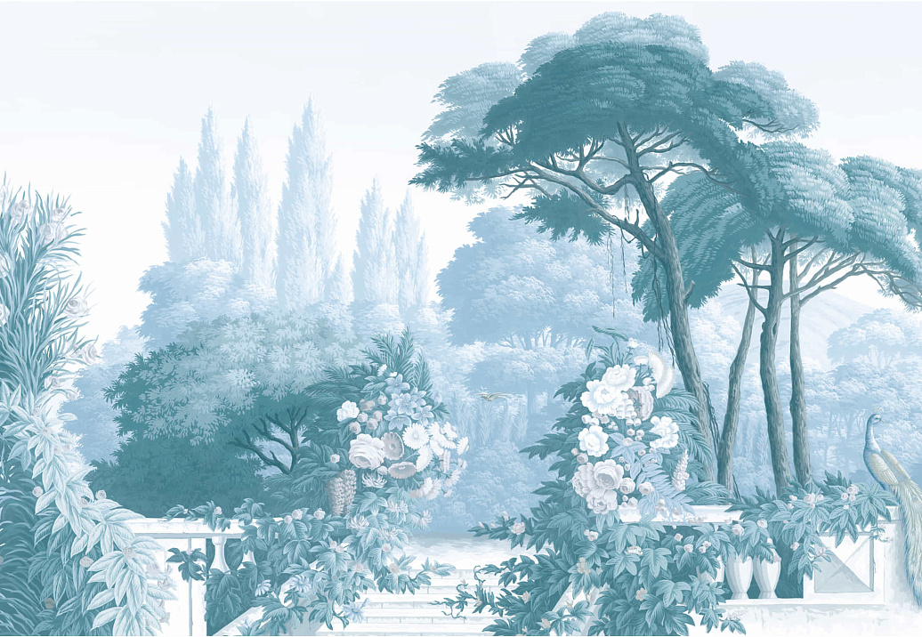 Обои Yana Svetlova Wallcoverings Art Prints GARDEN-1301/BLUE