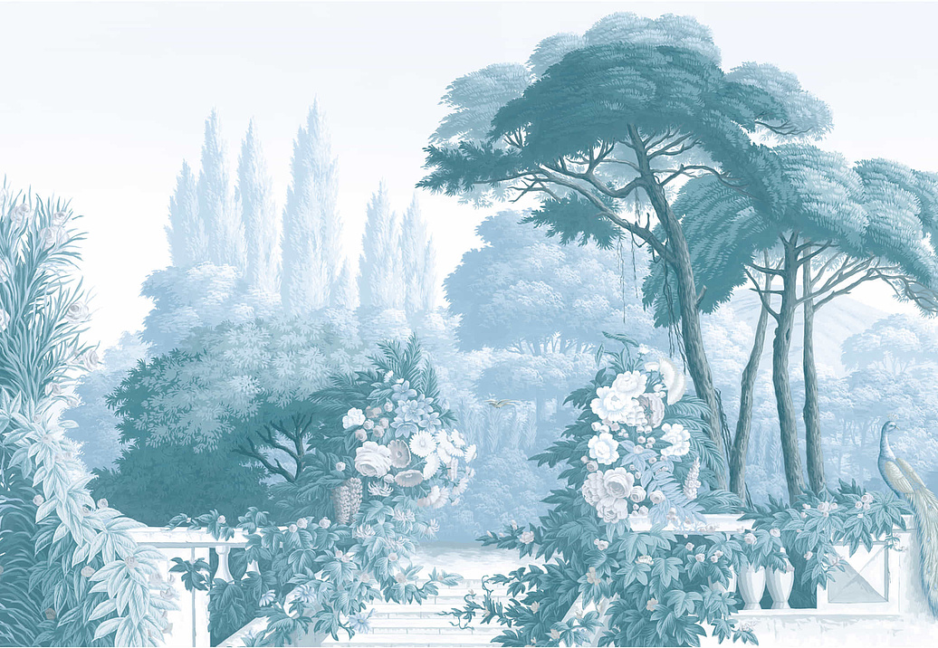 Обои Yana Svetlova Wallcoverings Art Prints GARDEN-1301/BLUE