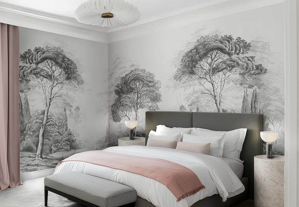 Обои Yana Svetlova Wallcoverings Art Prints ROYALFOREST-GREY