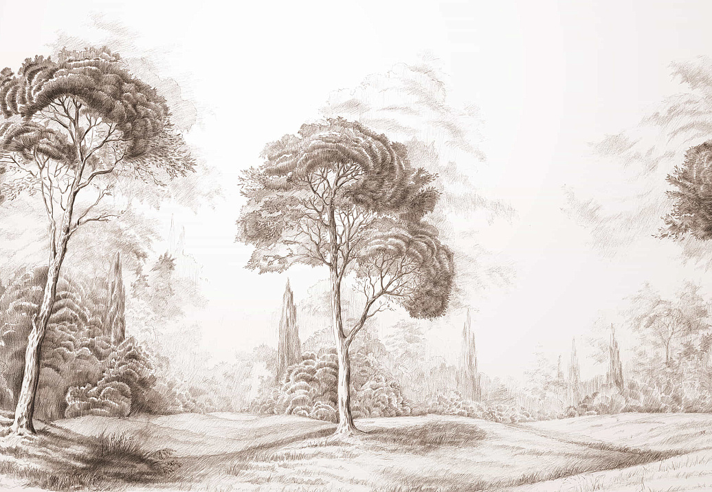 Обои Yana Svetlova Wallcoverings Art Prints ROYALFOREST-SEPIA