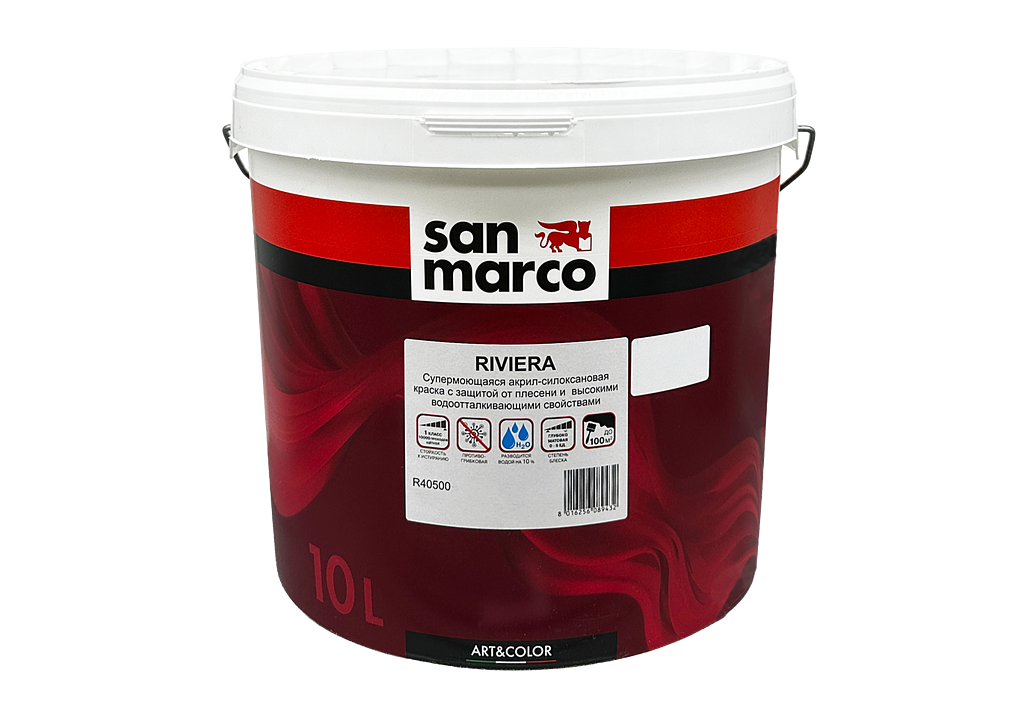 Краска San Marco R40500-BIANCO 10 л