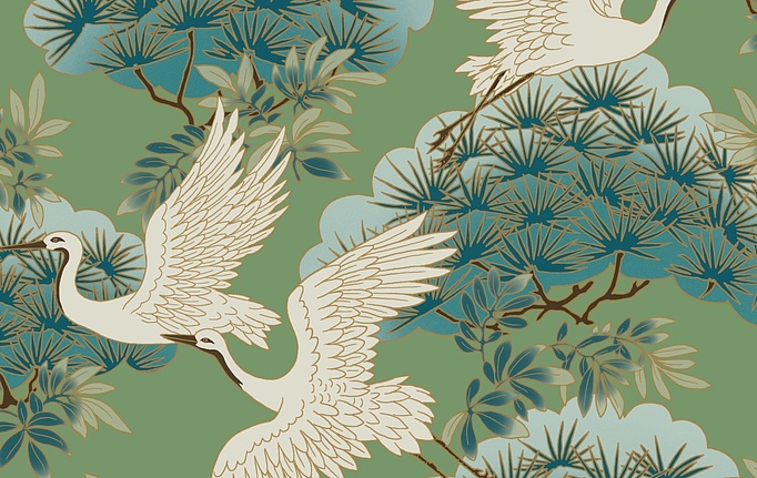 Американские обои York, коллекция Ronald Redding Tea Garden II, артикул ZA8008