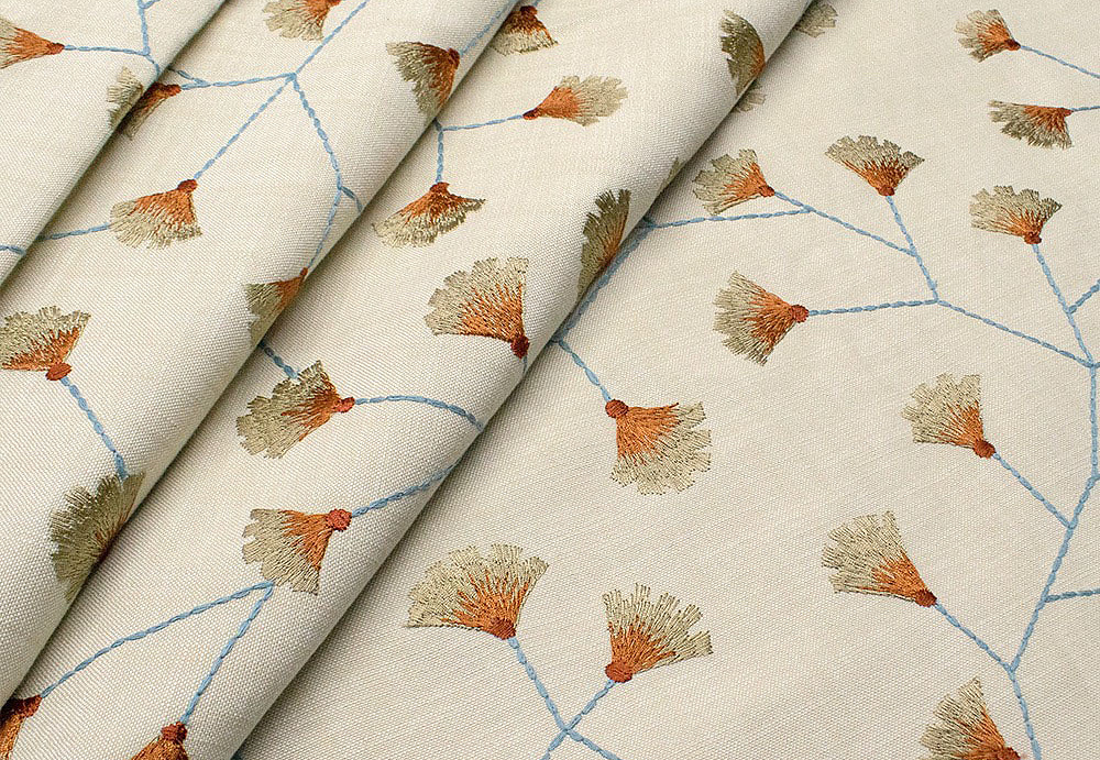 Ткань Dana Panorama Daisy/Rio morning Daisy/Terracotta