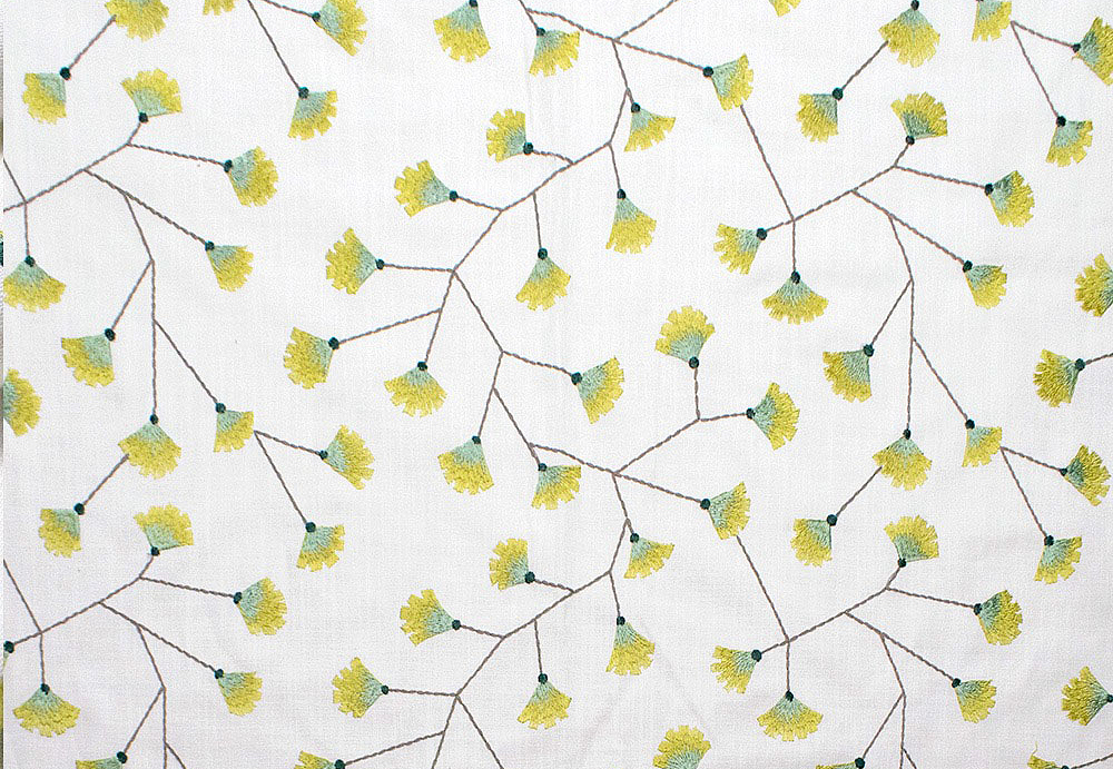 Ткань Dana Panorama Daisy/Rio morning Daisy/Lime