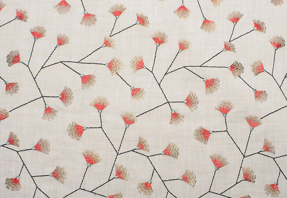 Ткань Dana Panorama Daisy/Rio morning Daisy/Coral