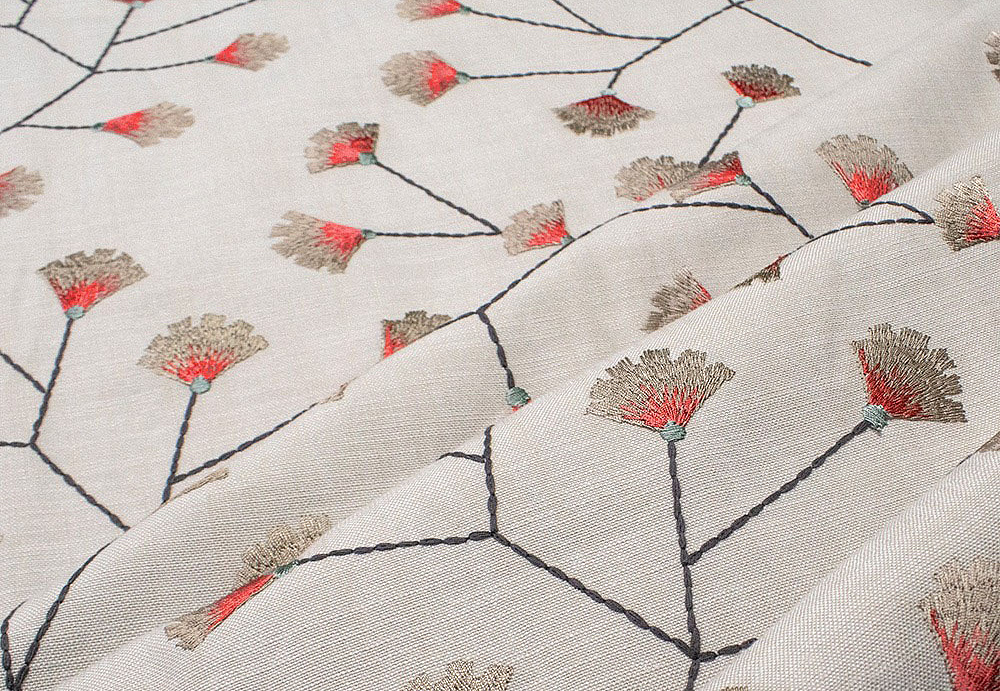 Ткань Dana Panorama Daisy/Rio morning Daisy/Coral