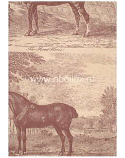 Обои Lewis & Wood Book I - Sporting & Character LW95177/Gilpin Horses Sadding Brown