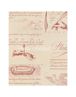 Обои Lewis & Wood Book I - Sporting & Character LW7788/Calligraphy Garnet