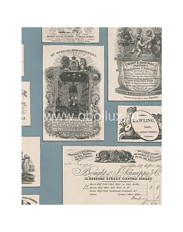Обои Lewis & Wood Book I - Sporting & Character LW5448/Trade Cards Blue