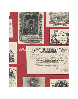 Обои Lewis & Wood Book I - Sporting & Character LW5474/Trade Cards Red