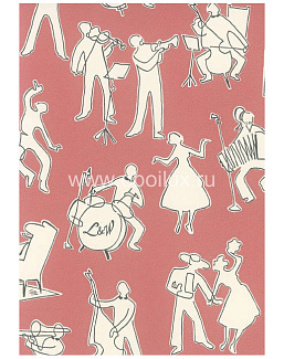 Обои Lewis & Wood Book I - Sporting & Character LW155249/Go Cat Go Vie on Rose