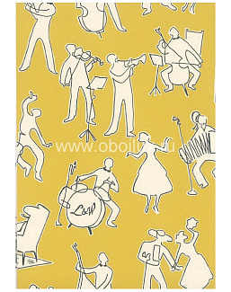Обои Lewis & Wood Book I - Sporting & Character LW155246/Go Cat Go Pernod