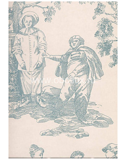 Обои Lewis & Wood Book II - Damasks & Toiles LW0912/Vauxhall Gardens Aqua