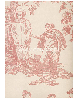 Обои Lewis & Wood Book II - Damasks & Toiles LW0923/Vauxhall Gardens Mallow Pink