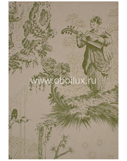 Обои Lewis & Wood Book II - Damasks & Toiles LW89154/Chinese Toile Lotus Green