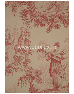 Обои Lewis & Wood Book II - Damasks & Toiles LW89155/Chinese Toile Lacquer Red