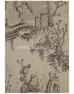 Обои Lewis & Wood Book II - Damasks & Toiles LW89157/Chinese Toile Charcoal Black