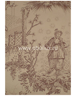 Обои Lewis & Wood Book II - Damasks & Toiles LW89156/Chinese Toile Beijing Brown