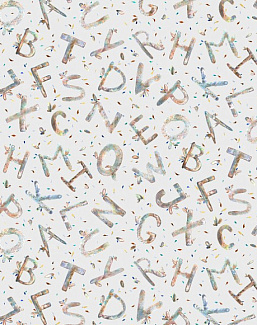 Обои Yana Svetlova Wallcoverings Art Prints ALPHABET04/MULTICOLOUR