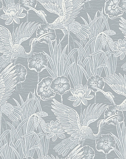 Обои Seabrook White Heron EW11018