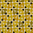 Ткань Orla Kiely Wovens-Volume One SlubCottonAcornCup/Saffron
