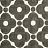 Ткань Orla Kiely Wovens-Volume One VelvetSpotFlower/DarkWarmGrey