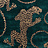 Ткань Mokum The Royal Menagerie Panthera/Aquamarine