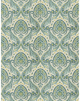 Ткань Fabricut Charlotte Moss Watercolor Mauves/Peacock