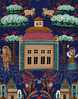 Панно и фотообои Faboie Silk Painting 4 F-SN4163
