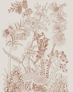 Панно и фотообои Bien Fait Papier Peint Flora/Sepia