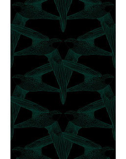 Панно и фотообои Bien Fait Papier Peint BlackBirds/Chlorophylle