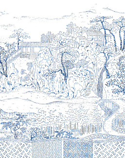 Панно и фотообои Bien Fait Papier Peint Coromandel/Indigo