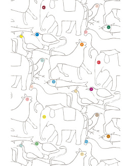 Панно и фотообои Bien Fait Papier Peint Animals/Ivory
