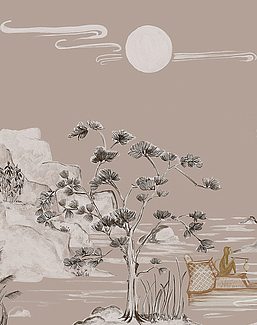 Панно и фотообои Faboie Silk Painting I F-SN3002
