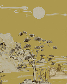 Панно и фотообои Faboie Silk Painting I F-SN3004
