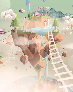 Обои Wall Street Flying Hill 21728