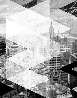 Обои Wall Street Grayscale 16962